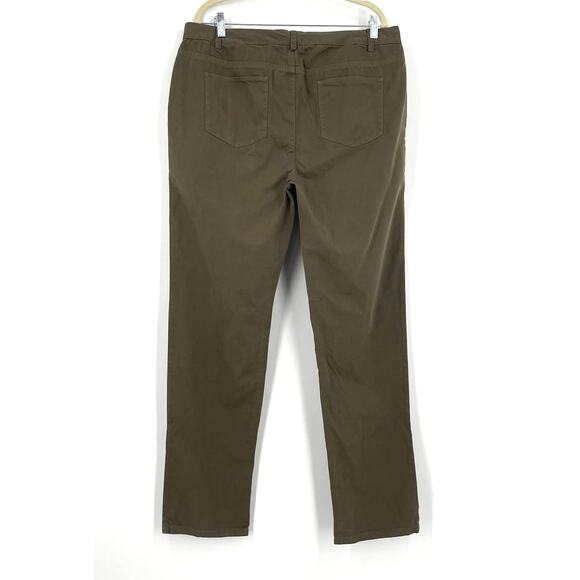 Everlane Cotton Chino Trouser Pants Green Women's Size 36 NWOT - Picture 2 of 6